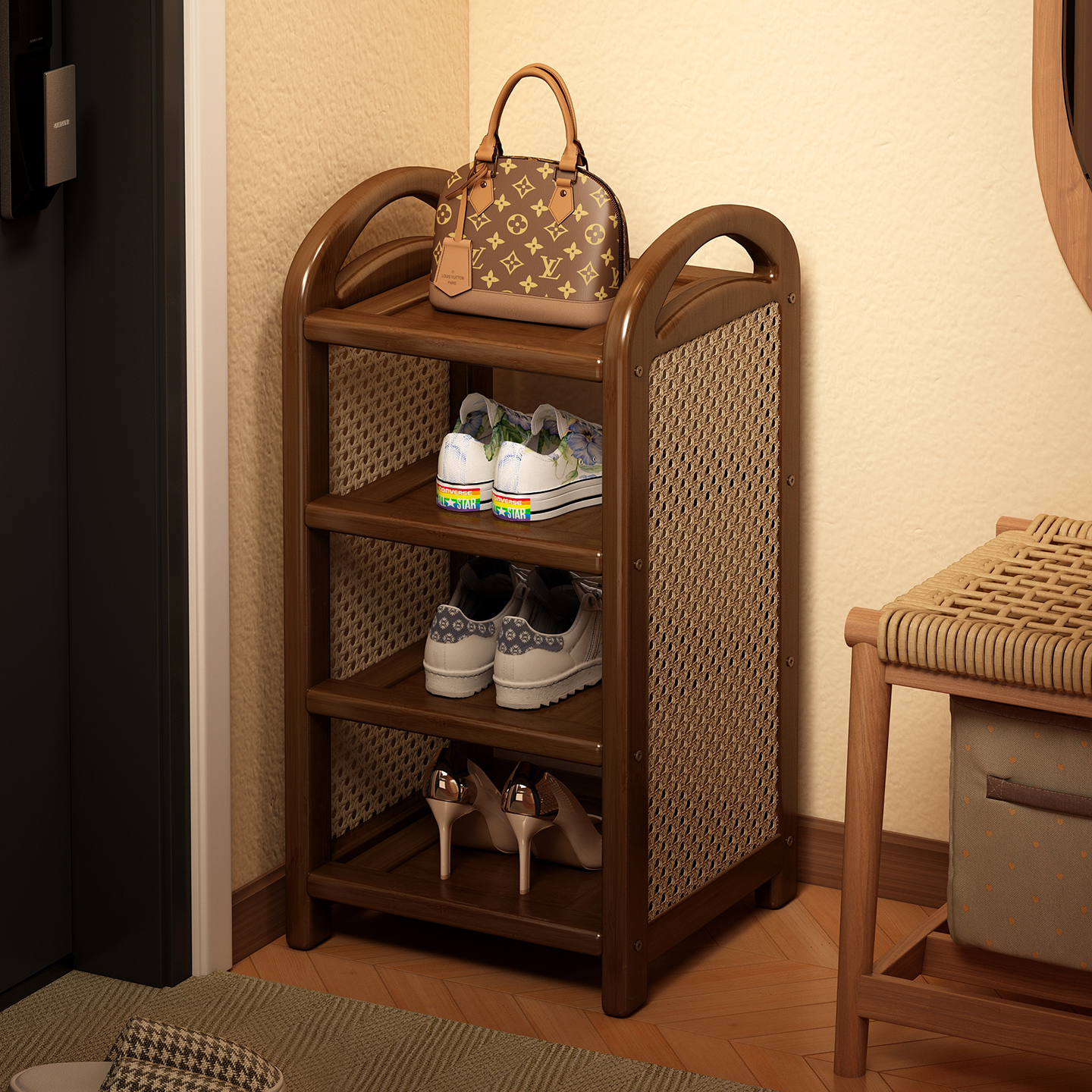 【不占空间】入户小窄门口鞋架