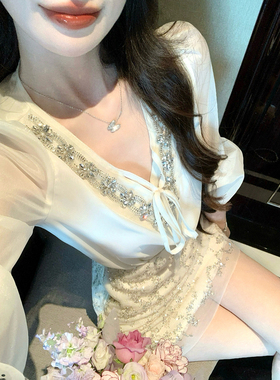 JustQin【幻光星轨】2025新款秋装重工短裙镶钻性感高腰半裙女