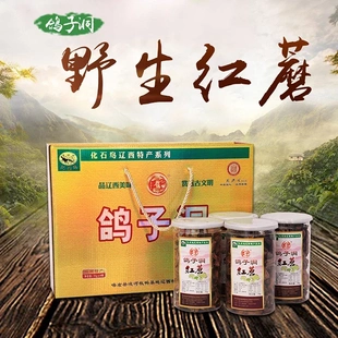 辽宁特产鸽子洞东北特产野生红蘑榛蘑松蘑草蘑营养野山菌干货朝阳