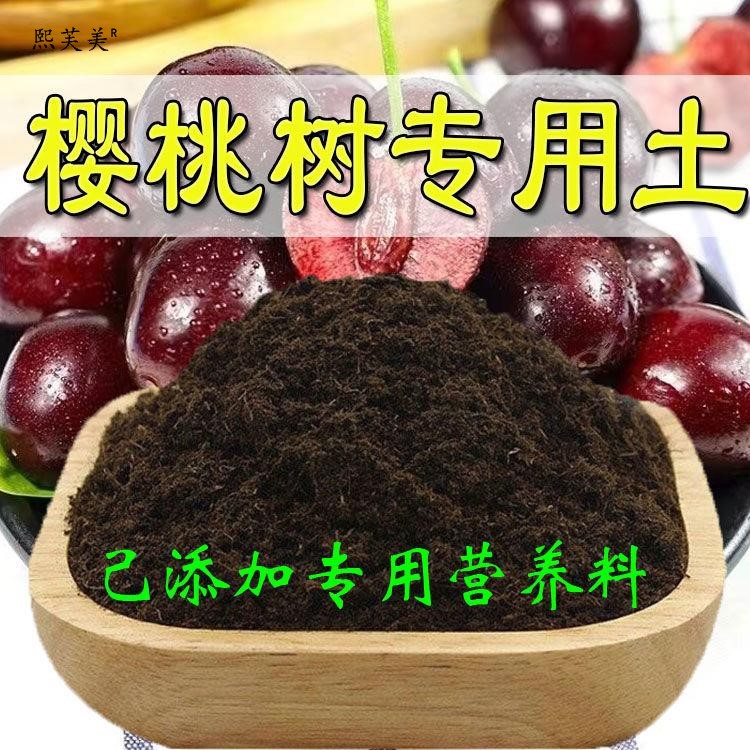 樱桃树专用土樱桃树营养土通用养花泥土种花土壤有机肥料种植土