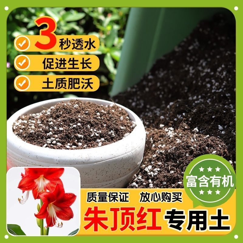 【朱顶红专用土】家用盆栽土加生根粉绿植专用有机植物营养肥料土