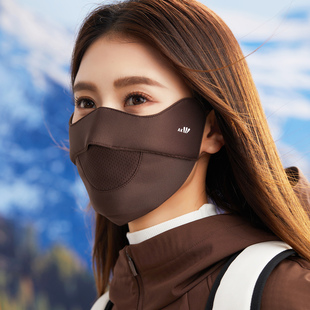 冬季防寒保暖口罩女高颜值护眼角秋冬天加大脸专用男防风骑行透气