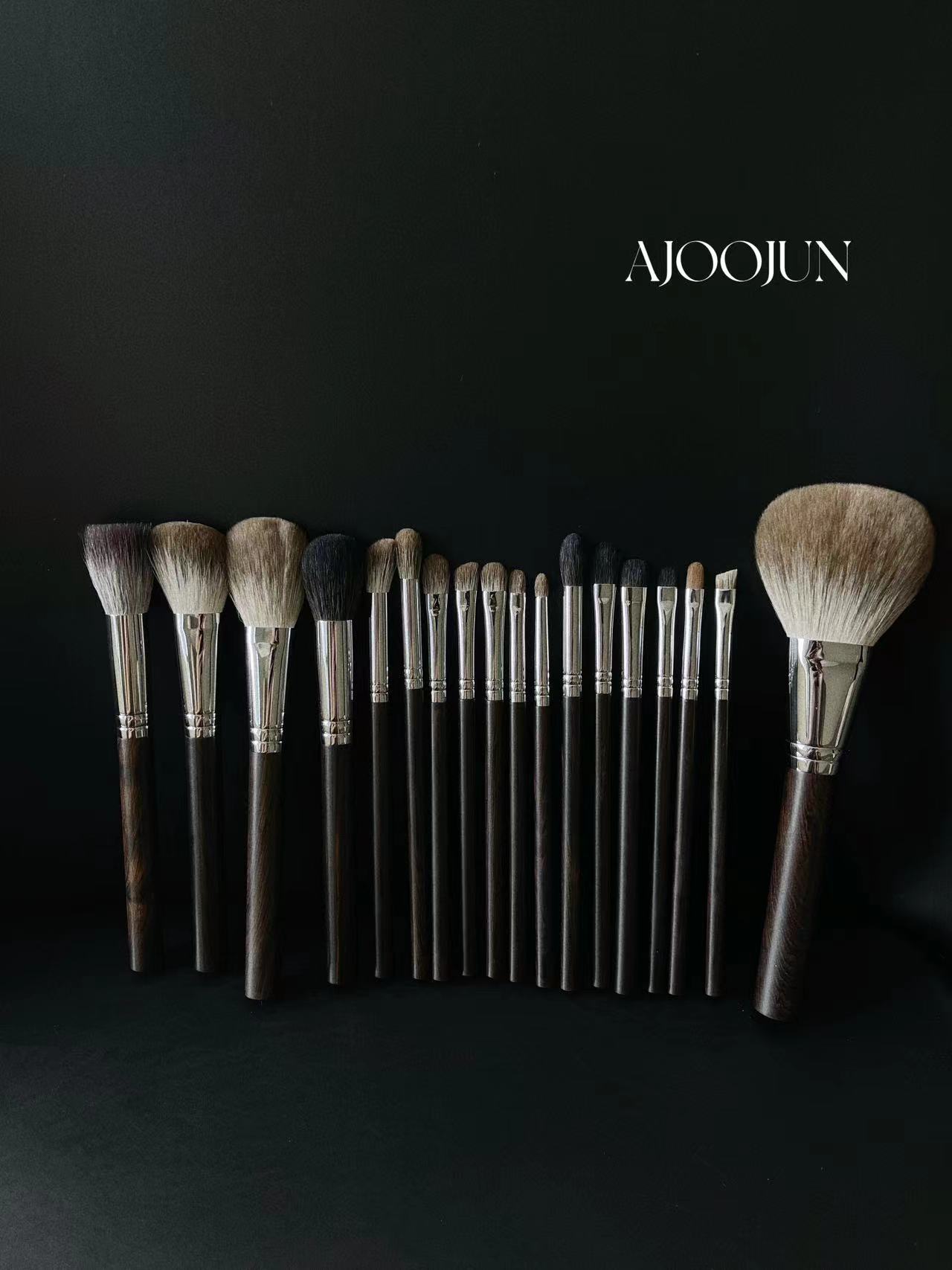 ajoojun乌木雪狐毛柔软美妆刷