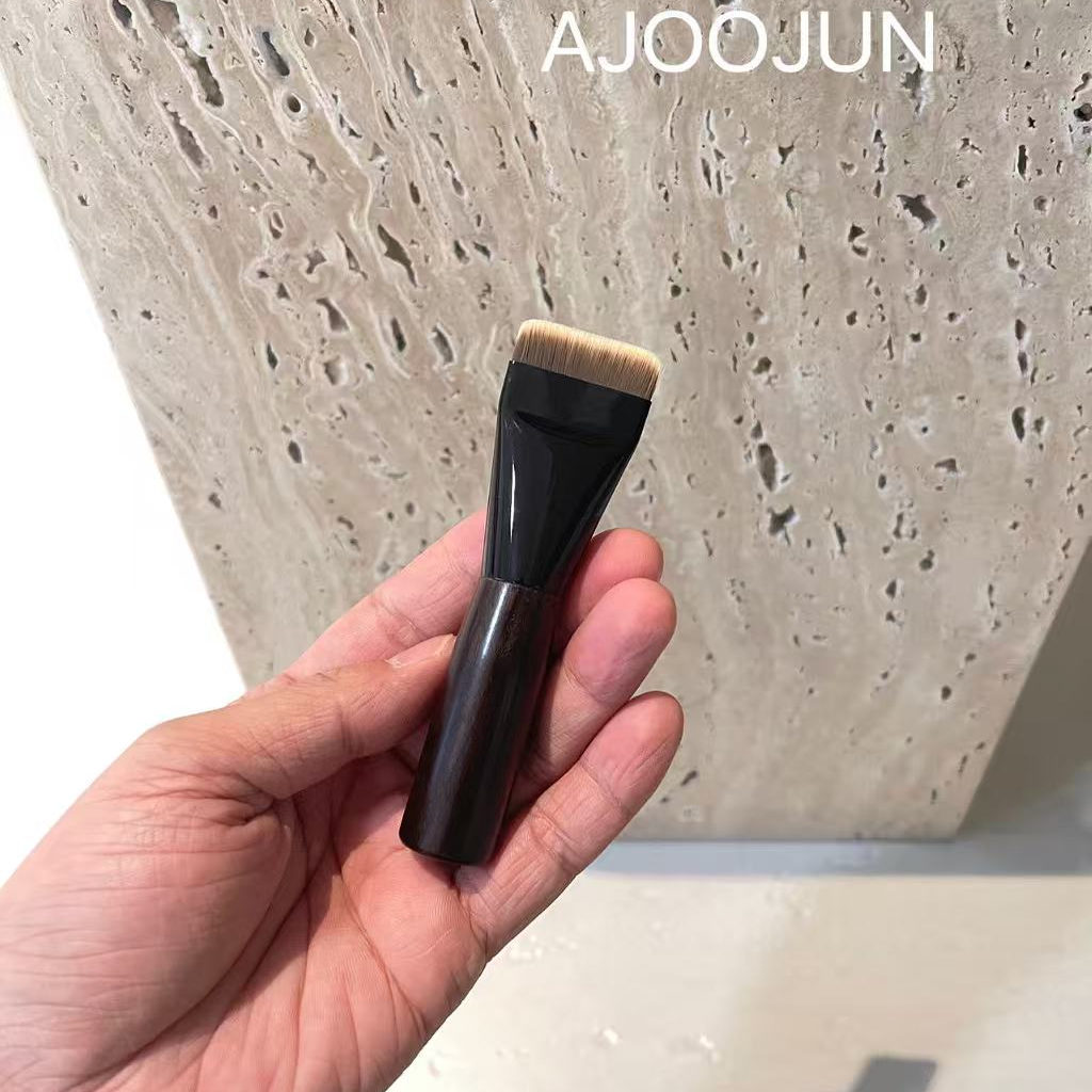迷你一字粉底刷乌木便携单子装
