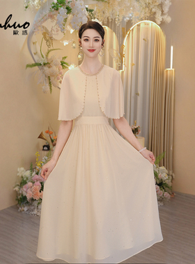 法式连衣裙女夏季2025新款今年流行的漂亮裙子轻奢礼服OHDRI05053