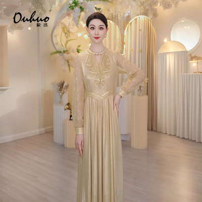 法式气质礼服长裙妈妈裙子