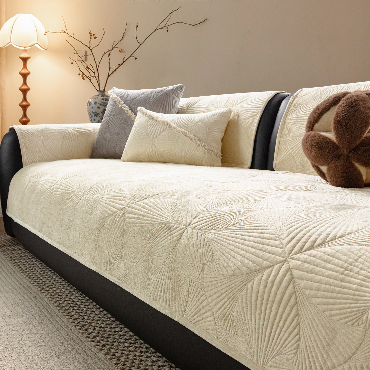 荷兰绒沙发垫四季通用2025秋冬季新款固定防滑沙发坐垫皮沙发专用,居家布艺,沙发垫,淘宝优惠券,粉丝福利购,淘宝优惠卷