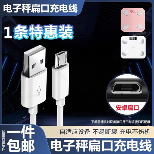体重秤体脂称专用充电线
