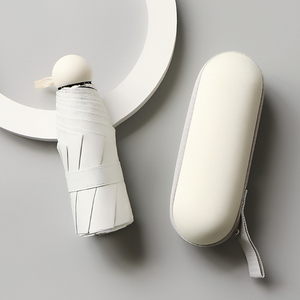 胶囊五折伞折叠晴雨两用学生超轻小巧便携强防晒防紫外线太阳伞女