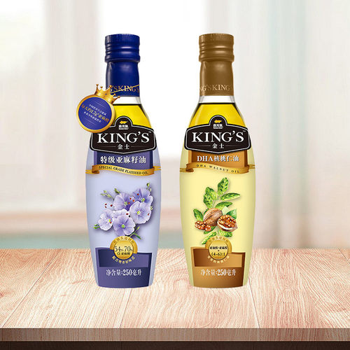 KING'S亚麻籽油核桃油组合装