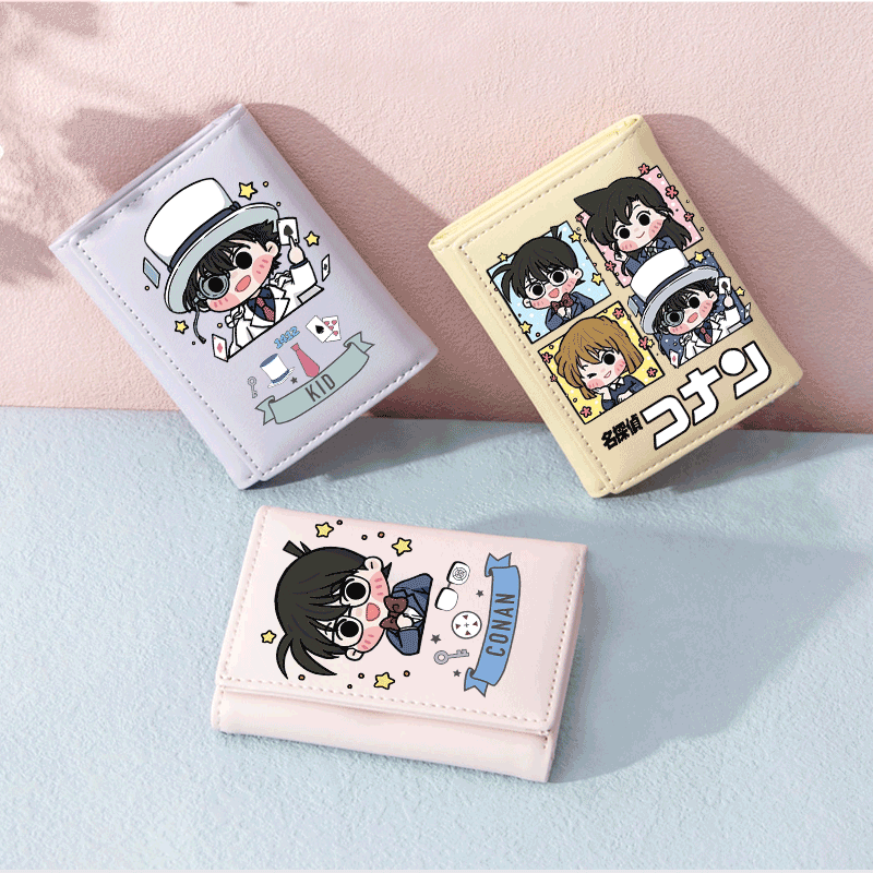 柯南防盗刷卡包女式钱包