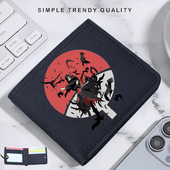 火影忍者动漫联名钱包男女个性 创意拉链按扣短款 儿童钱夹学生卡包