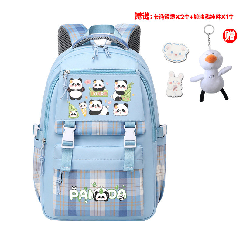 熊猫花花书包女小学生女童