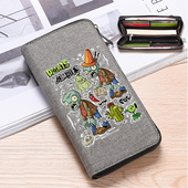 植物大战僵尸周边钱包男款 帆布钱包一体驾驶证二合一学生小众设计