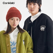 CONKLAB可可羊摇粒绒宽松外套男冬季潮牌休闲保暖抓绒棉服情侣衫