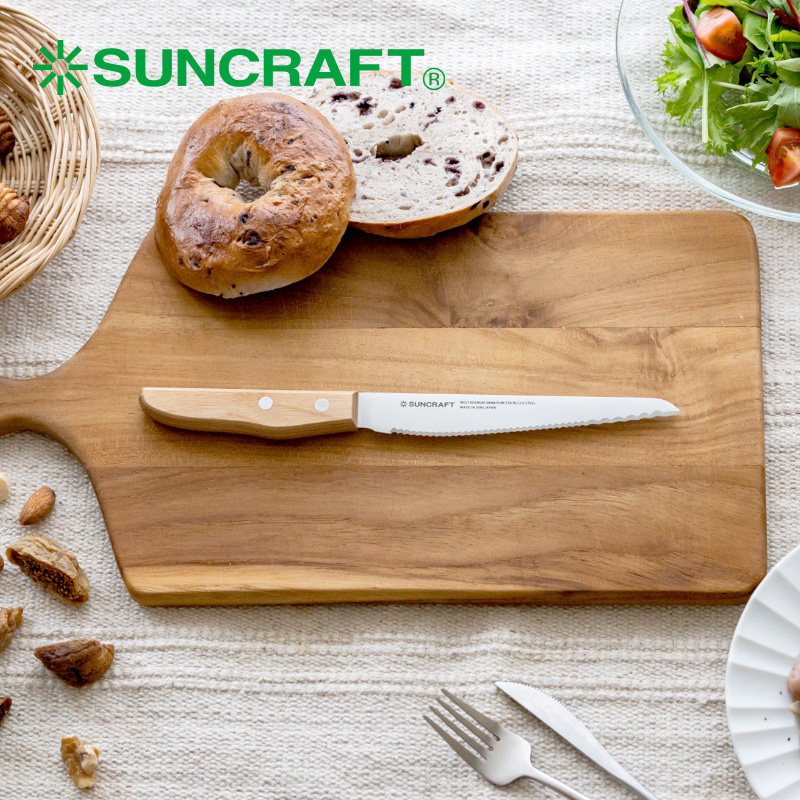 日本川岛suncraft面包刀小号烘焙锯齿刀切面包专用刀吐司蛋糕切刀,厨房/烹饪用具,面包刀,淘宝优惠券,粉丝福利购,淘宝优惠卷