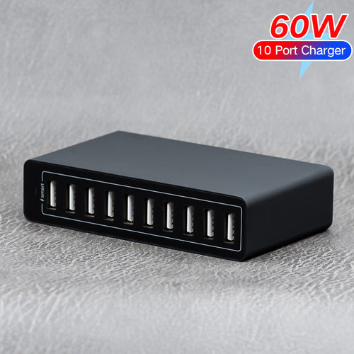 60W安卓手机USB12A充电器多功能
