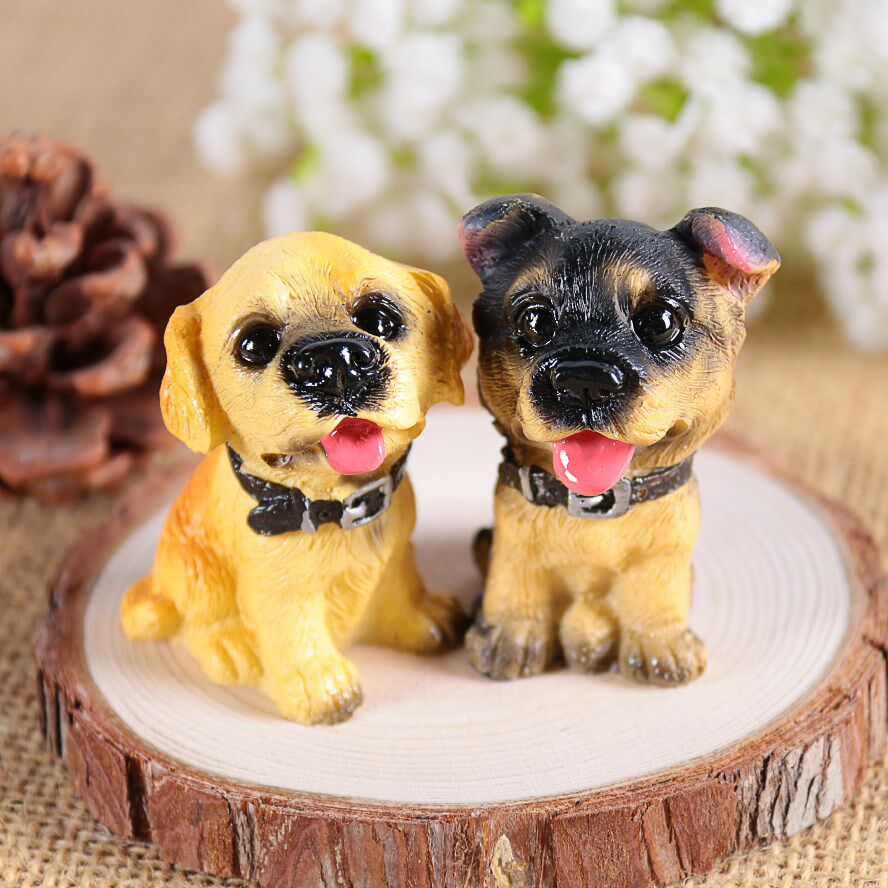 十二生肖摆件全套12名犬树脂仿真狗客厅装饰可爱摆件工艺品酒柜