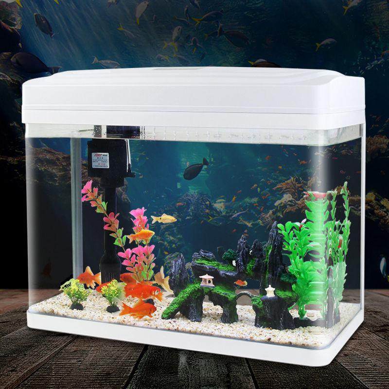 鱼缸客厅免换水用生态养鱼缸懒人水族箱小型中型桌面缸