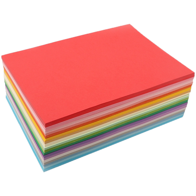 a4彩色打印纸110克g绿色粉红大红