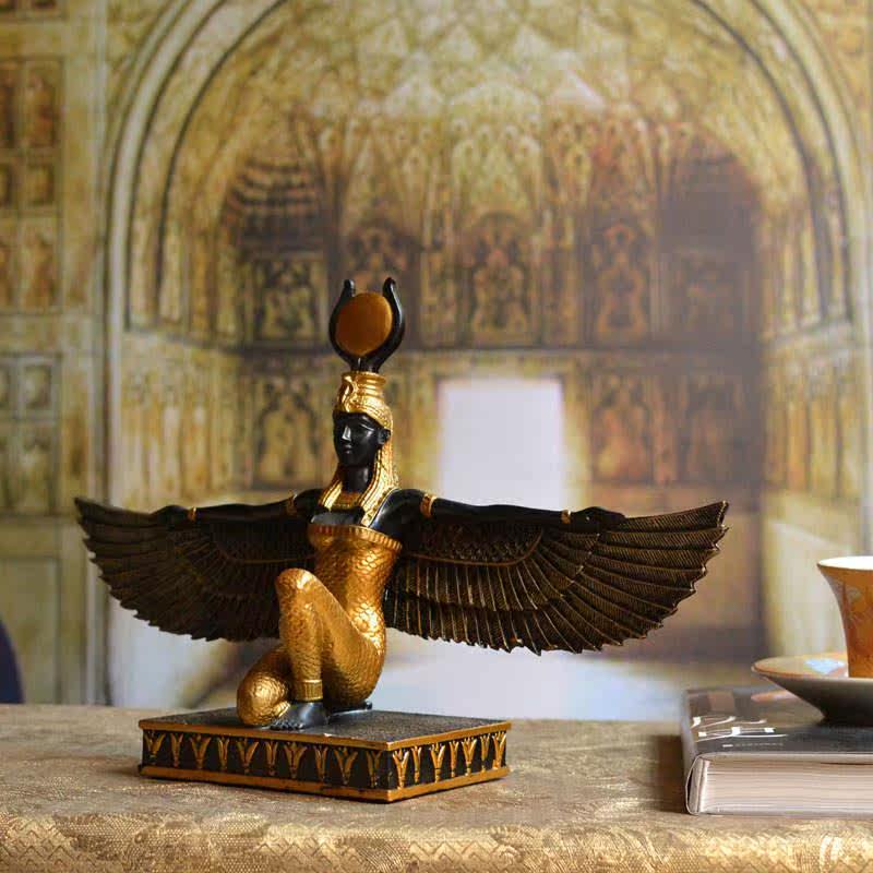 古埃及翅膀isis太阳女神艾西斯女神像摆件旅游纪念品雕像守护神