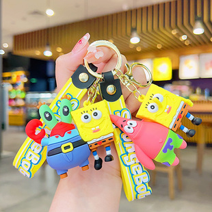 双胞胎兄弟卡通钥匙扣女精致书包挂件网红包包挂饰公仔汽车钥匙链