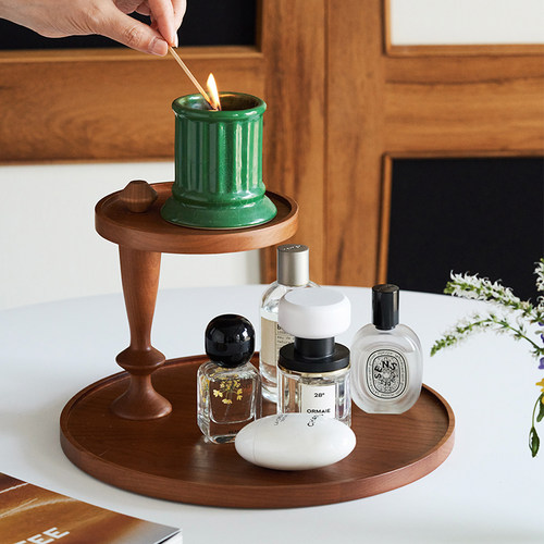 莫语桌面收纳樱桃木置物架