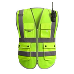 SR反光安全背心施工安全马甲反光衣领导交通骑行多口袋背心印logo