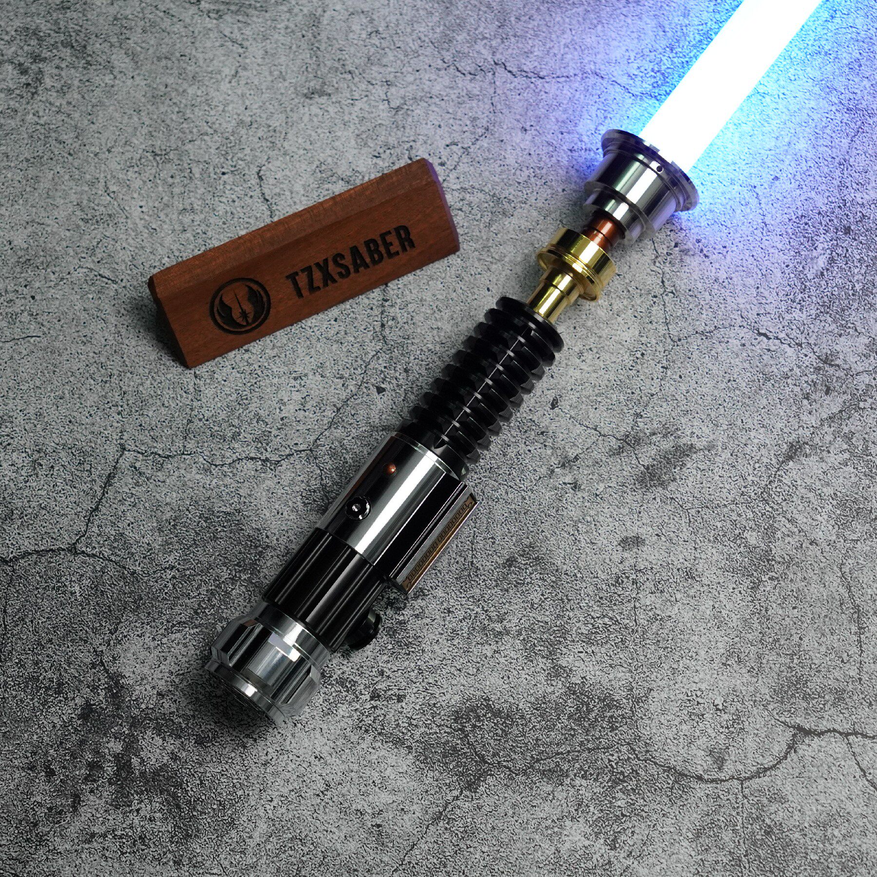 tzxsaber星球大战欧比旺ep3光剑珍藏级像素款全金属手柄老王光剑