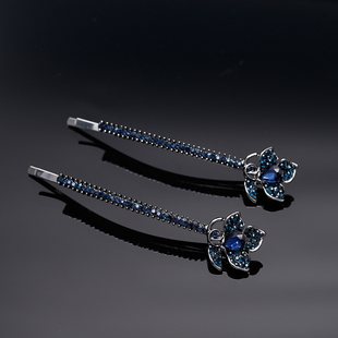 夹子头饰妈妈侧边发夹一字夹大号边夹水钻刘海夹前额碎发卡子顶夹