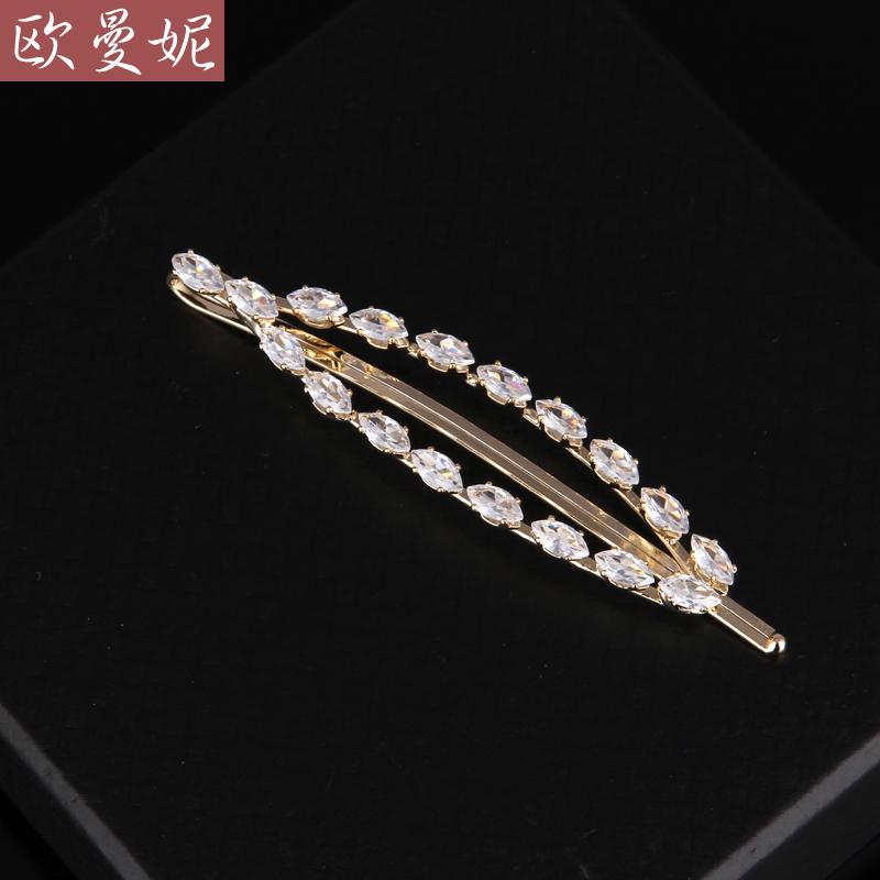 民匠工坊锆石刘海夹侧边夹