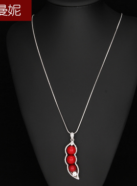 欧曼妮花生毛衣链长款项链