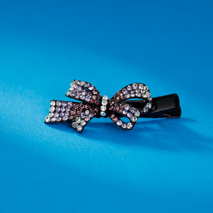 夹子头饰侧边发夹女夏季刘海夹前额碎发卡子水钻鸭嘴夹小号一字夹