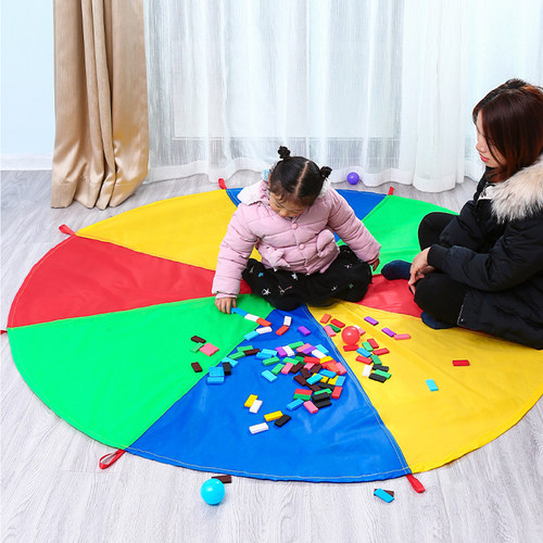 彩虹伞幼儿园 户外活动玩具早教游戏儿童感统教具器材家用亲子布 - 封面
