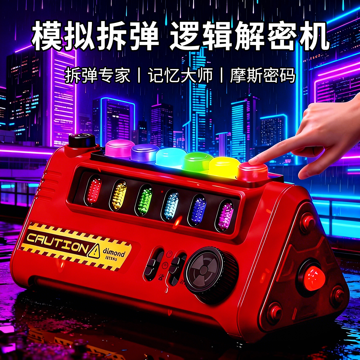 艾蒙岛拆弹机解密游戏儿童益智玩具逻辑思维训练专注力男女孩礼物