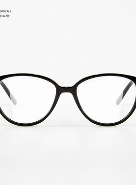 LeSeven猫眼近视眼镜女复古板材防蓝光明星同款黑框素颜镜Sienna