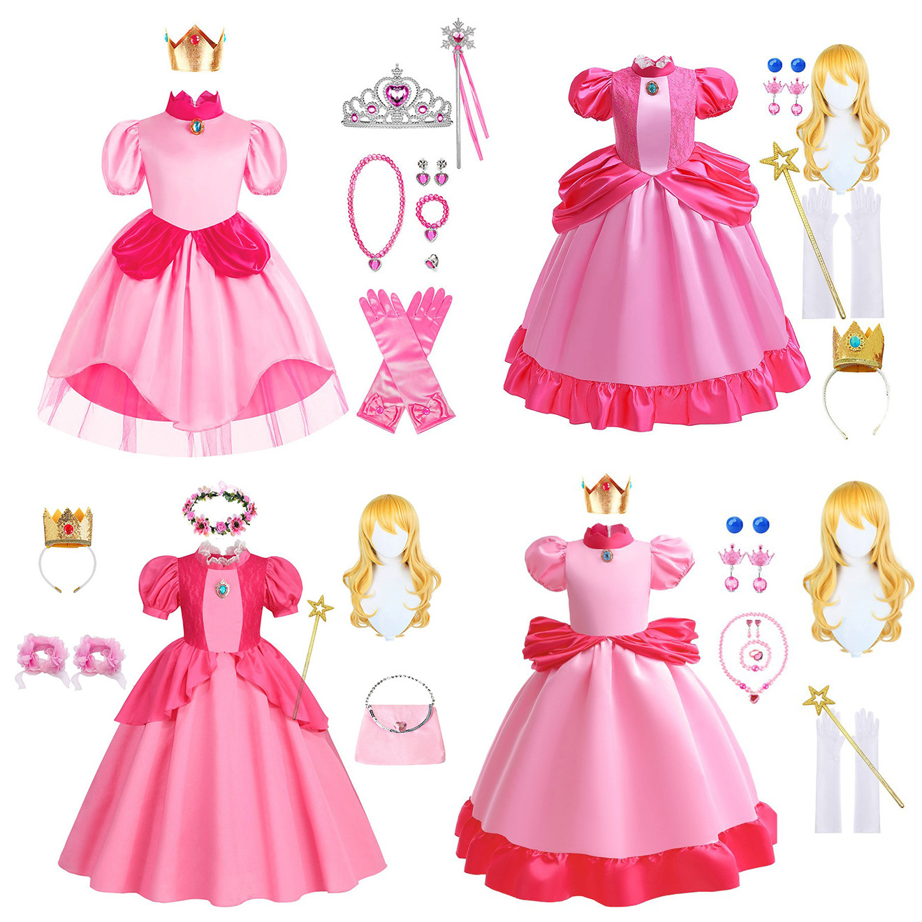 Halloween Childrens Princess Dress女童万圣节装连衣裙公主裙