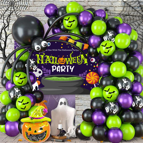 Halloween Balloon Spider Decoration 10 inches万圣节气球蜘蛛