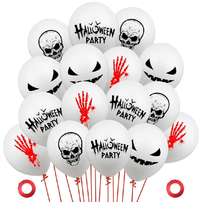 Halloween Party Balloon Set of 52 with Ribbon万圣节派对气球