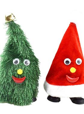 New electric running Christmas hat toy电动会跑步圣诞帽玩具