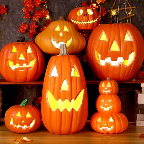 Halloween LargeOutdoor LuminousPumpkin Ornament户外大南瓜灯