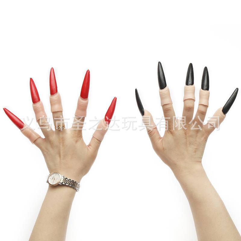 10pcsHalloween prop zombie fake finger set万圣节道具僵尸指套