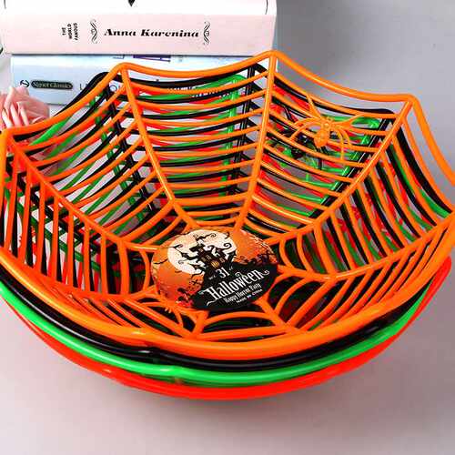 HalloweenPlastic‑spider Gift‑basket‑accessory塑料蜘蛛配件