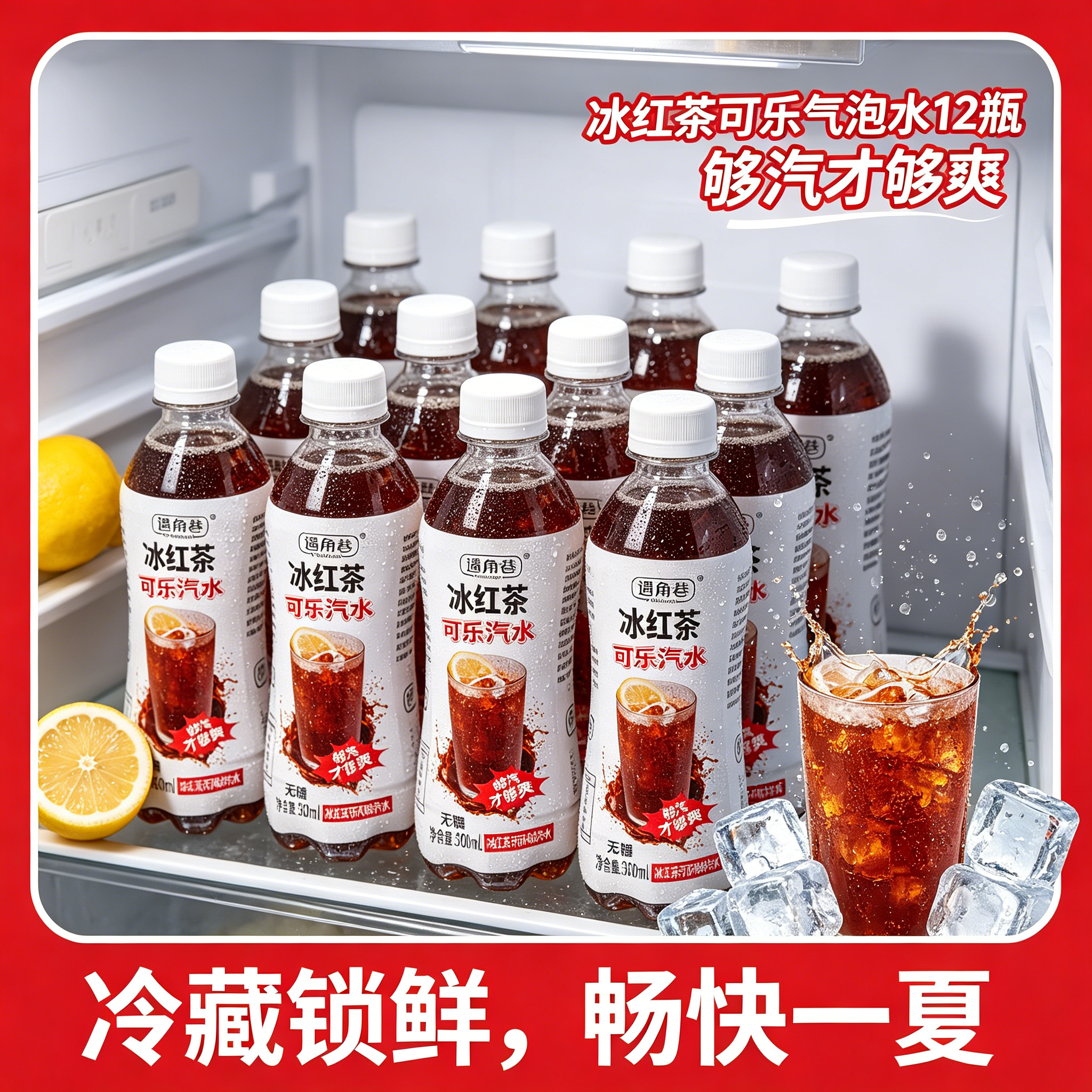 冰红茶可乐汽水饮品整箱活动清仓