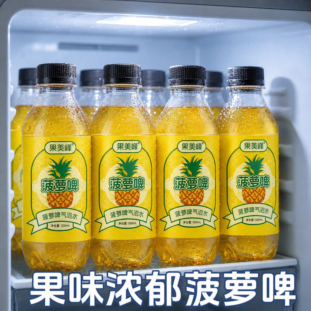 【正宗菠萝啤】气泡水饮料500ml大瓶装整箱商用聚餐优选夏季囤货