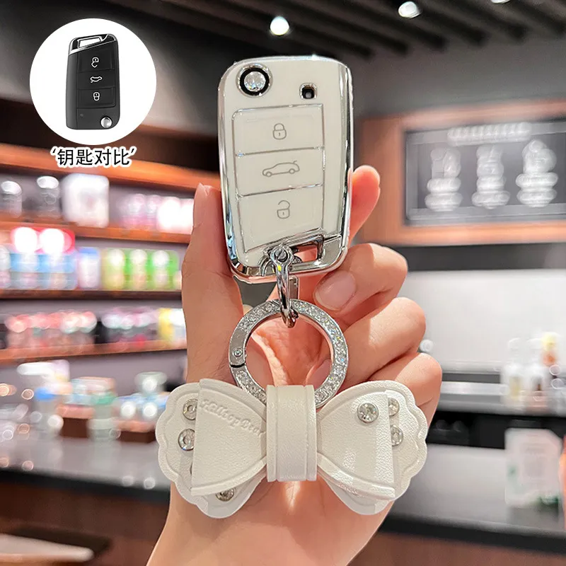 适用大众钥匙套迈腾帕萨特CC速腾polo宝来途岳探岳朗逸车途观L探