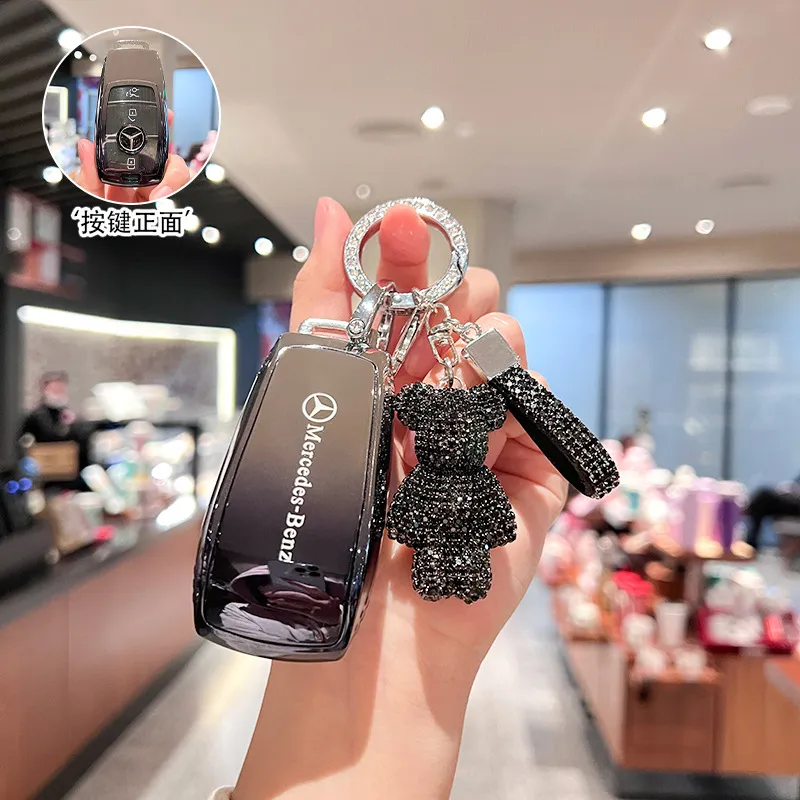 适用奔驰glc260钥匙套v260威霆c180l老款c200车glc300壳glk男女扣