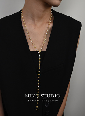 25新款纯银项链天然海水akoya叠戴双层长款珍珠毛衣链母亲节礼物