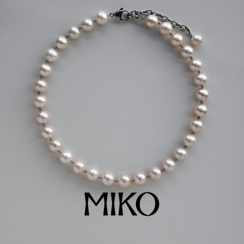 礼物miko轻奢淡水珍珠毛衣链吊坠