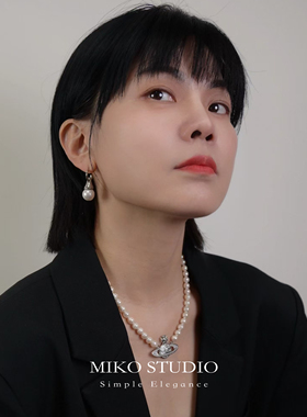 天然淡水珍珠项链米扣miko